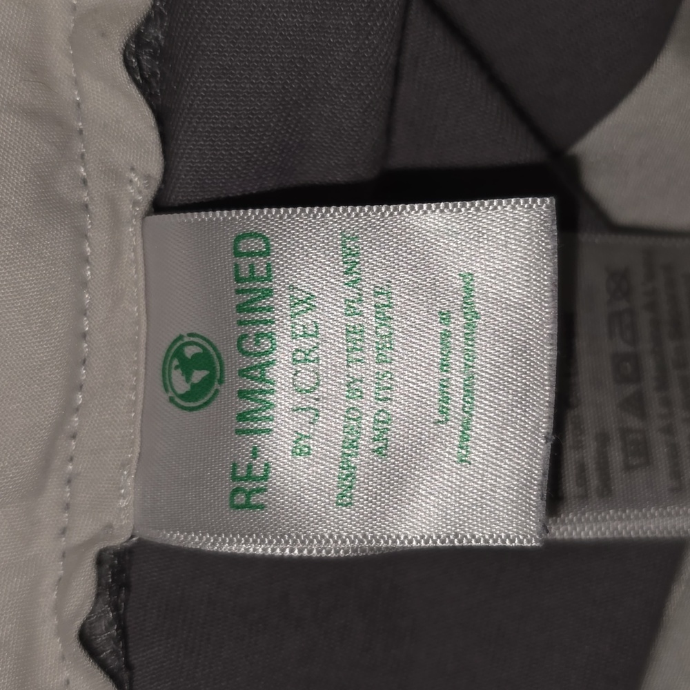 J. Crew Gray Flat Front Classic Chino 9in Inseam Mens Size 34 - Picture 12 of 13